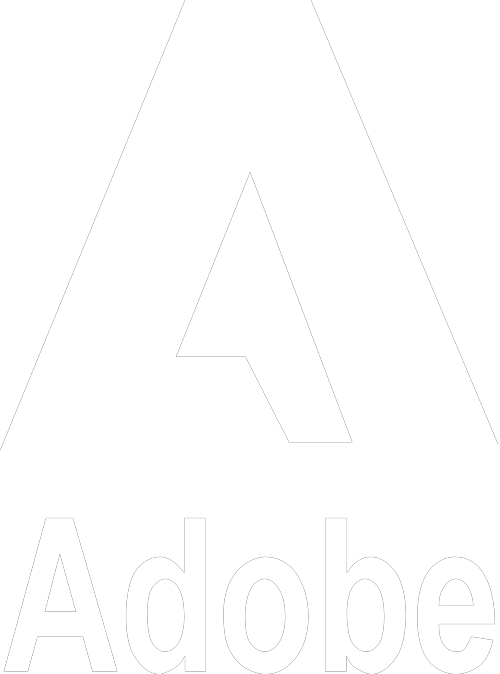 Adobe Authorized Partner White Logo IT Products Jamaica