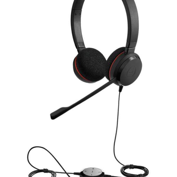 Jabra Evolve 20 with Dual USB-CA Adapter